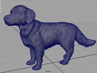 Labrador Retriever Low-poly 3D model