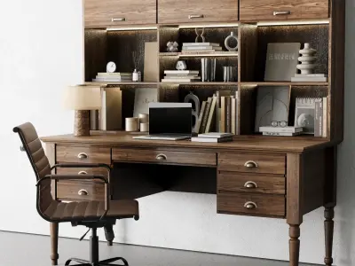 Boss Desk Classic - Office Furniture 41 3D model