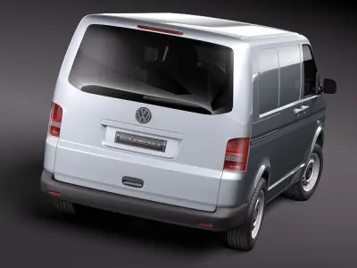 Volkswagen Transporter T5 2010 Facelifting 3D model