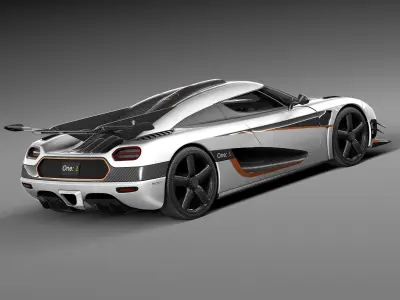 Koenigsegg One-1 2014 3D model