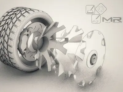 THE CORE RIM  Low-poly 3D model