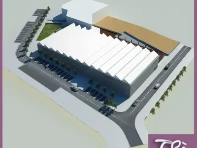 SPORTS COMPLEX BUILDING 3D model
