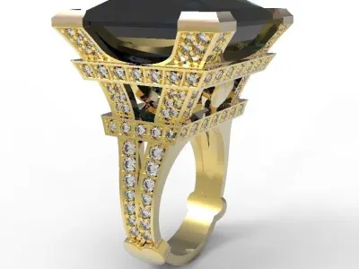 The Eiffel Tower ring 3D print model