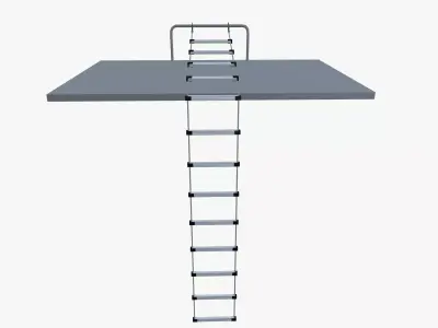 Rope Ladder Low-poly 3D model