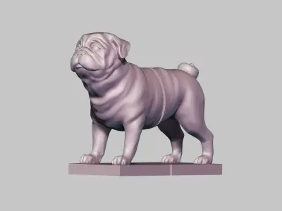 PUG Book-holder  3D print model