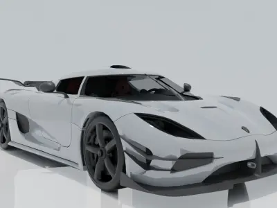 Koenigsegg Agera R  Low-poly 3D model