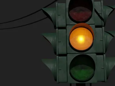 Traffic Light Suspended 3D model