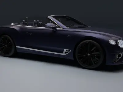 Bentley Continental GT Speed Convertible Low-poly 3D model