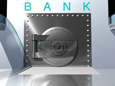 Safe Bank 3D model