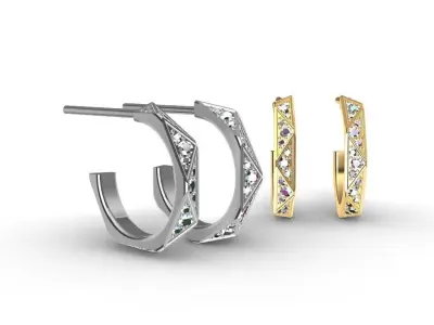 Earrings 3d model  3D print model