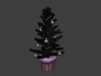 Christmas Tree Low-poly 3D model