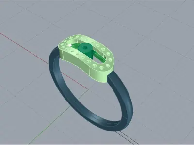 Fashion Messika RING 3dm and STL formats  3D print model