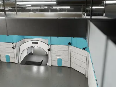 Design Residential Spaces WAREHOUSE Interior Squid Game 3D model