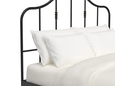 Ikea SAGSTUA Queen Bed Frame 3D model
