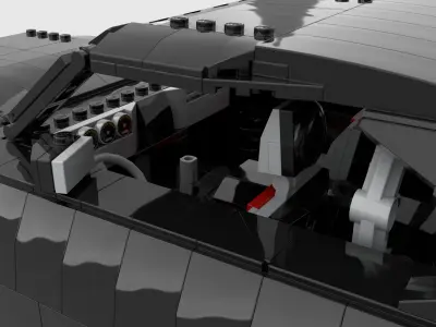 LEGO TOY sports car racing car sedan car 3D model