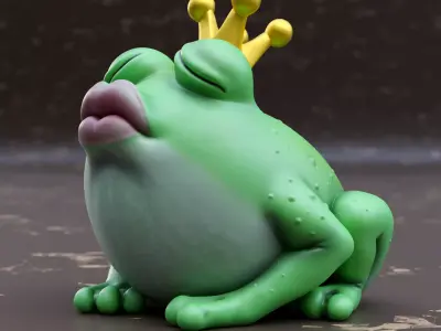 Frog Prince - Garden decor 3D print model
