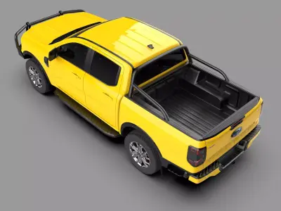 Ford Ranger XLT Mid-Size Pickup Truck 3D model