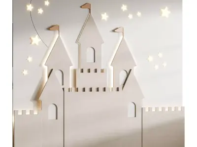 Kids wall panel 2 3D model