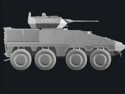 Boxer 8x8 ifv Lithuanian 3D print model