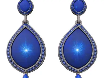 3D Earrings 3D print model