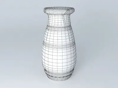 Jarron vase with leaves Free 3D model
