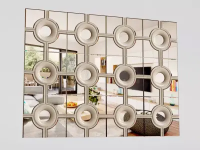 Mirror in modern style eichholtz Low-poly 3D model