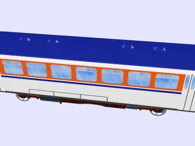 vt 26 diesel passenger railbus 3D model