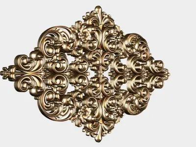 Carved decor for cnc 55 3D model