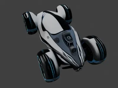 Futuristic Concept Car Model   3D model