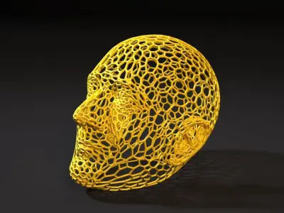 Jeff Bezos voronoi 3D print model
