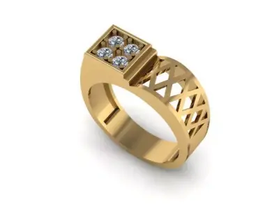 man ring 3D print model 12