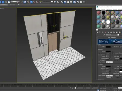 Wall panel elevator 3D model