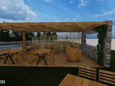 Landspace Low-poly 3D model