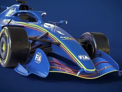 Formula 1 2026 - FIA-F1 Showcar Low-poly 3D model