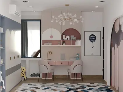 Kids bedroom 3D model