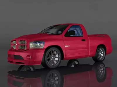 Dodge Ram Low-poly 3D model