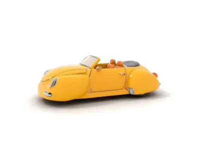 Sunny Retro Convertible model pack Low-poly 3D model