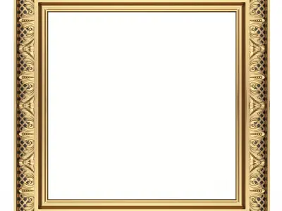 Classic Frame and Mirror 065 Low-poly 3D model