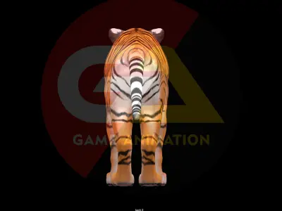 Sabre-toothed Tiger  textures  3D model