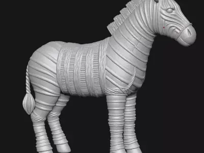 Zebra 3D print model