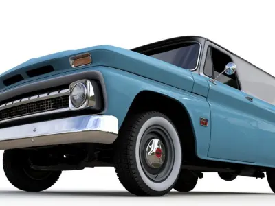 CHEVY C10 PANEL TRUCK 1966 3D model