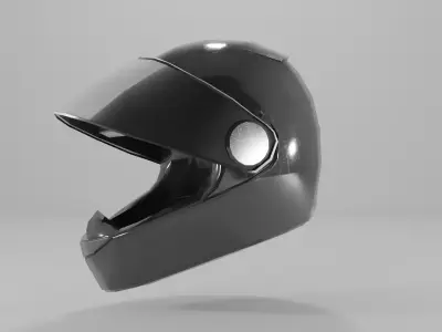 motorcycle helmet Low-poly 3D model