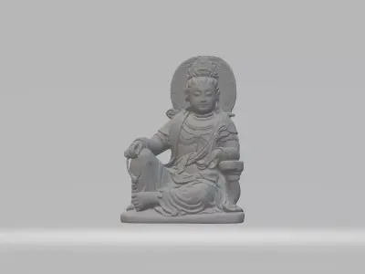 Guanyin Bodhisattva Buddha Statue 3D print model buy
