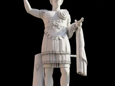 Statua di costantino 3D model