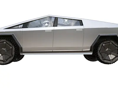 Tesla Cybertruck Low-poly 3D model