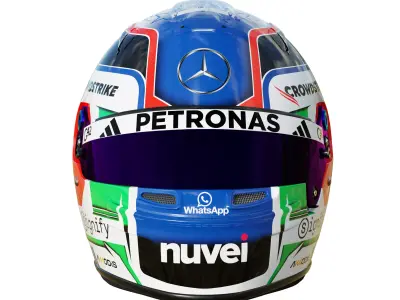 F1 Andrea Kimi Antonelli Helmet 2025 3D model