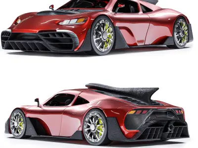 Mercedes-Benz AMG project one 3D model