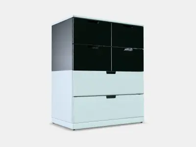 NORDLI Chest of 6 drawers 13 Low-poly 3D model