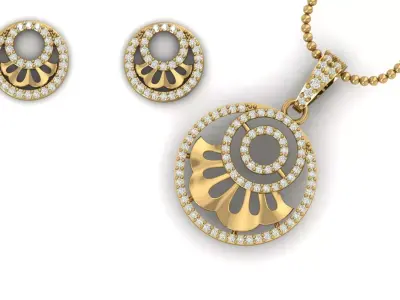 Pendant Necklace 3D print model 19