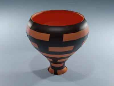 Set of Decorative Vases 3D model